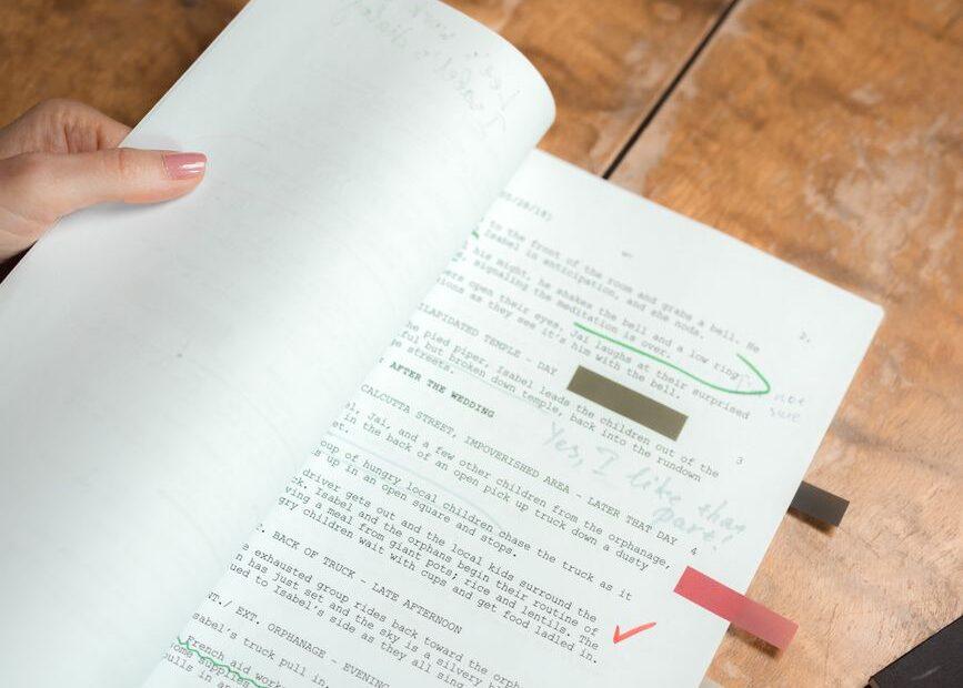 Illustration of The Untold Craft Behind Writing Convincing Movie Dialogue
